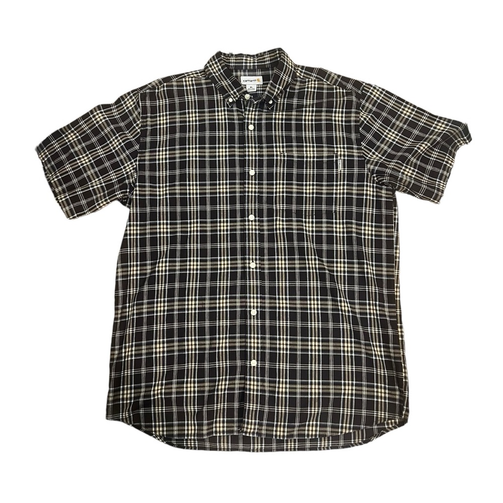 Carhartt Plaid Short Sleeve Button Down Shirt XL